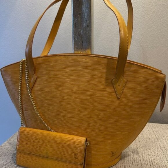 Louis Vuitton Yellow Epi Saint Jacques GM + Matching LV Wallet - Picture 4 of 16